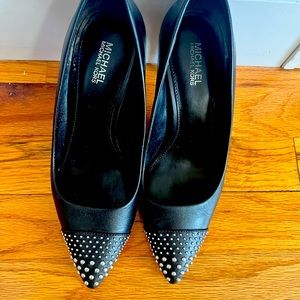 Metal accentuated pair of Michael Kors stilettos